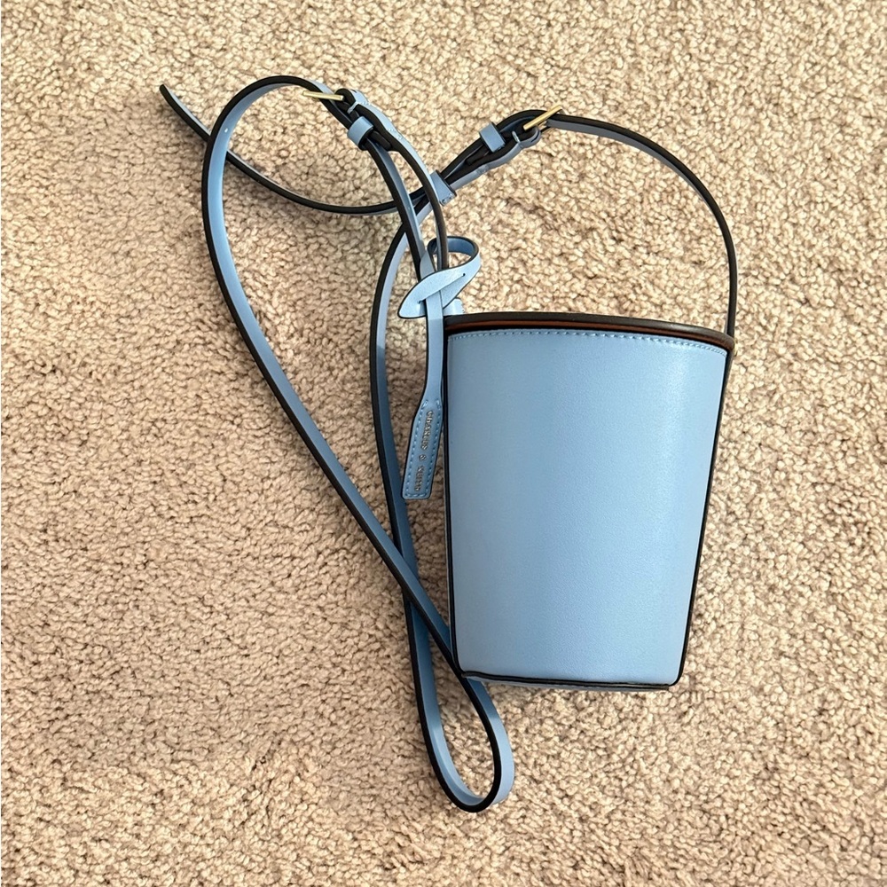 Charles & Keith Baby Blue Crossbody Bag